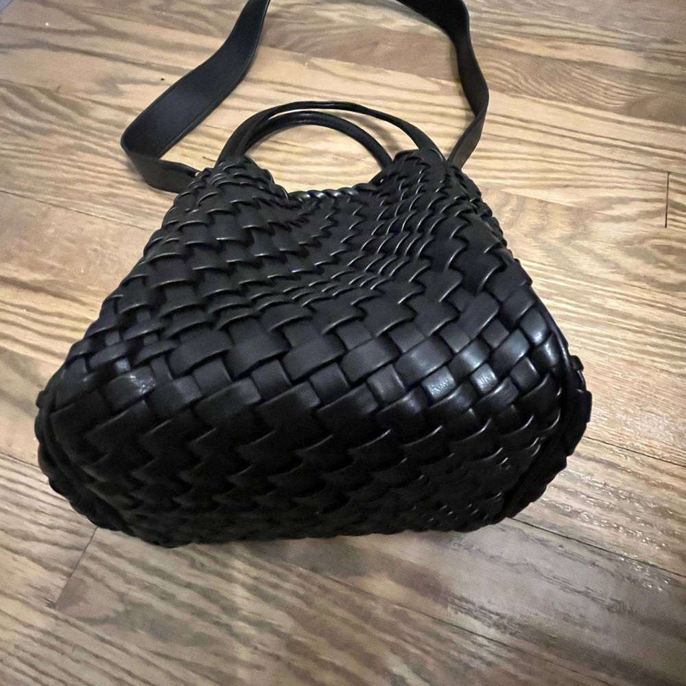 Black Woven Women's Bag
